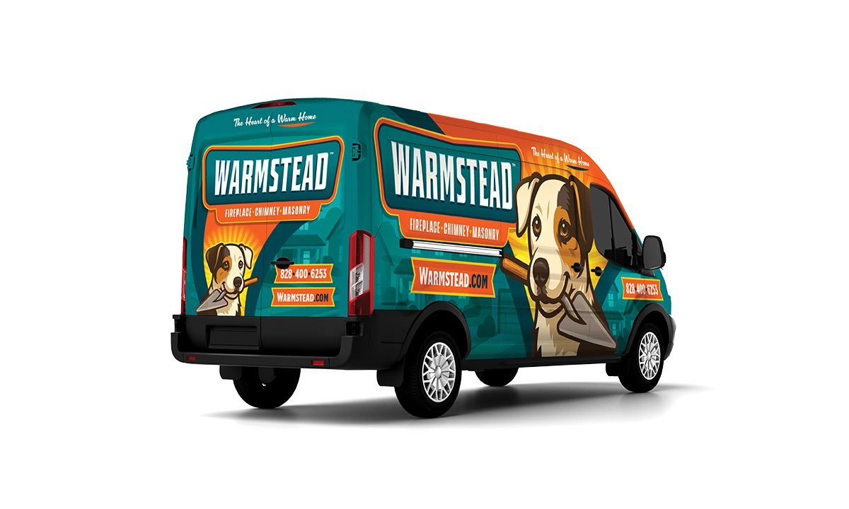 Warmstead WNC Chimney and Fireplace Services – Service Van Rear Quarter View